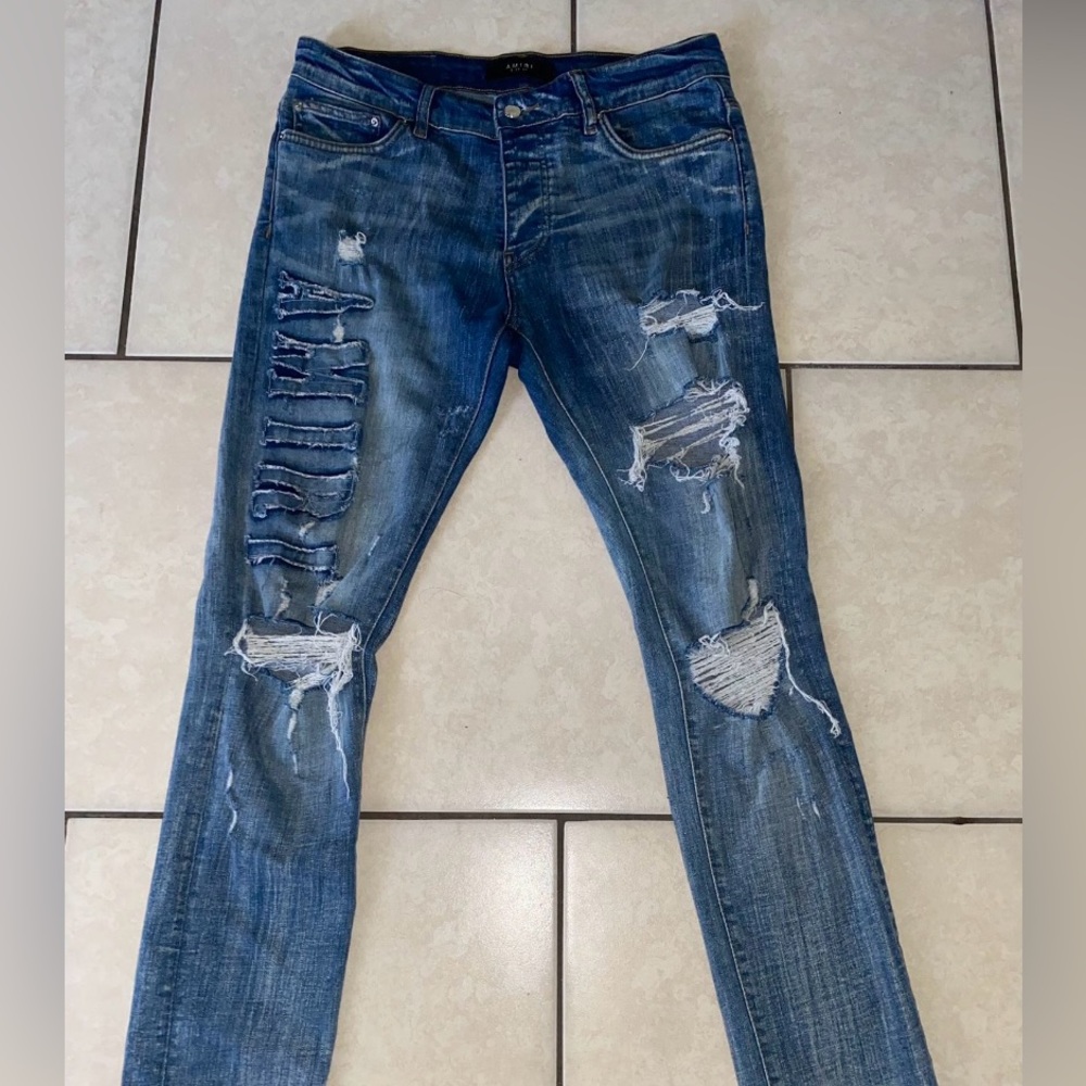 Amiri Logo Jeans